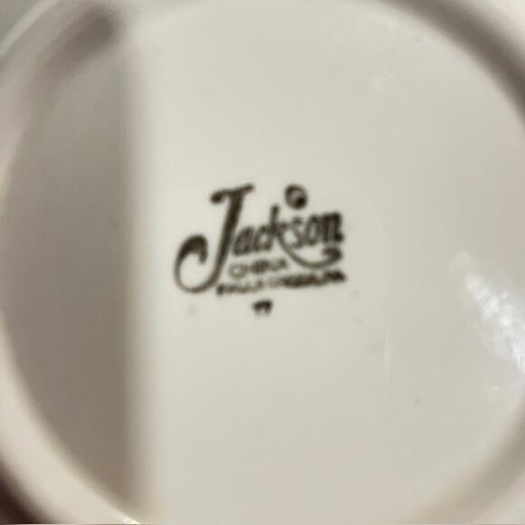 Rare! Jackson China Sailing Ship in Ocean with Gold Trim 6" Plate - Picture 6 of 6